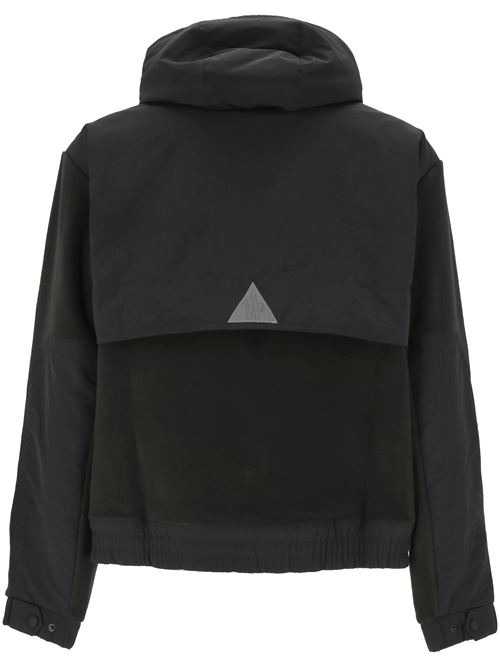 Black padded sweatshirt with zip Moncler Grenoble | 978G000-0189AK8999